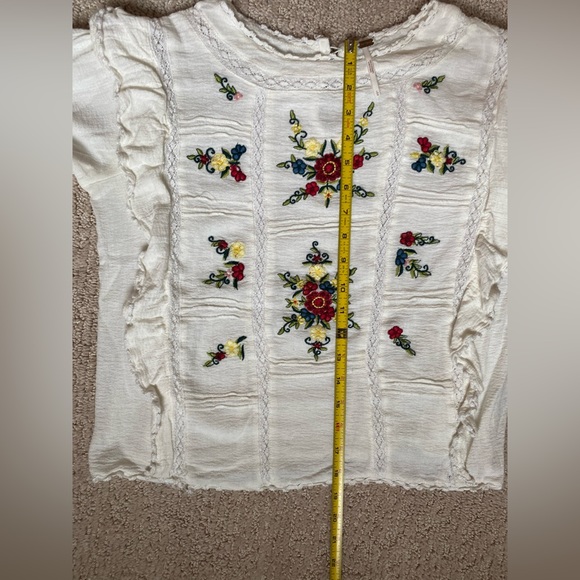 Embroidered Free People Top - Picture 6 of 6